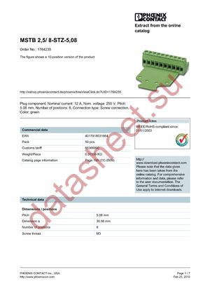 1764235 datasheet  